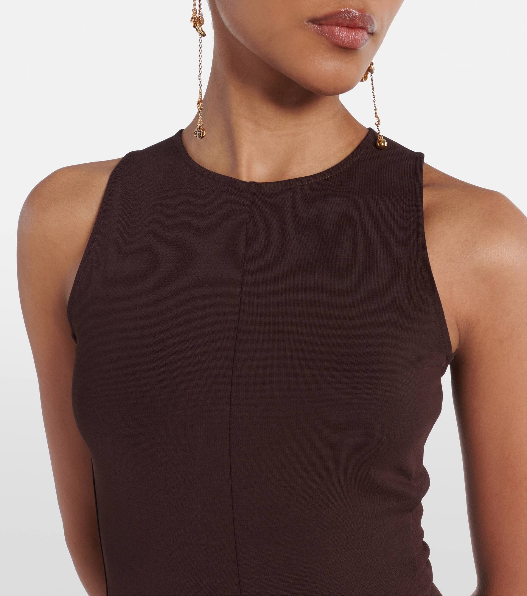 Sleeveless midi dress - 4