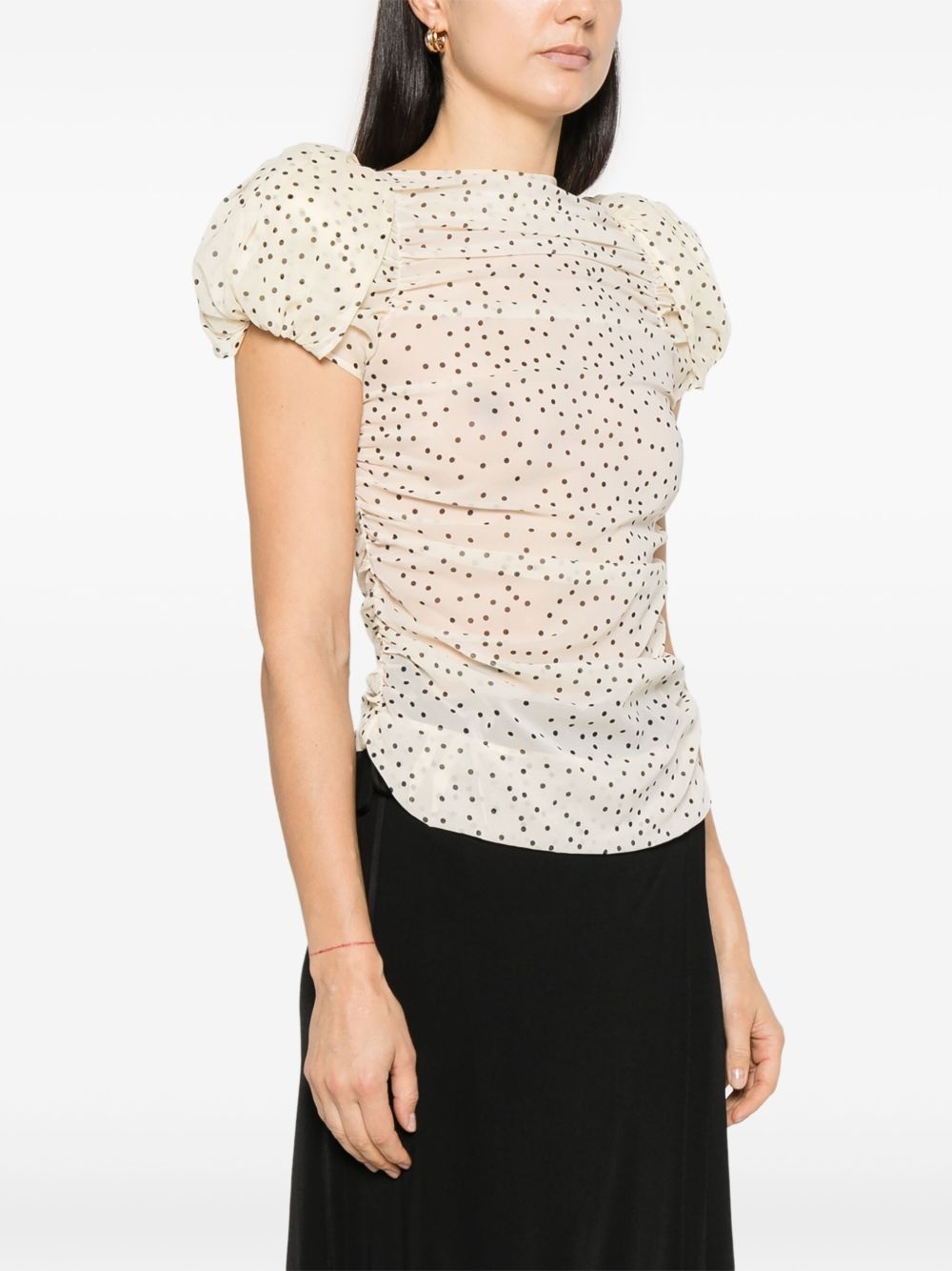 polka dot blouse - 3