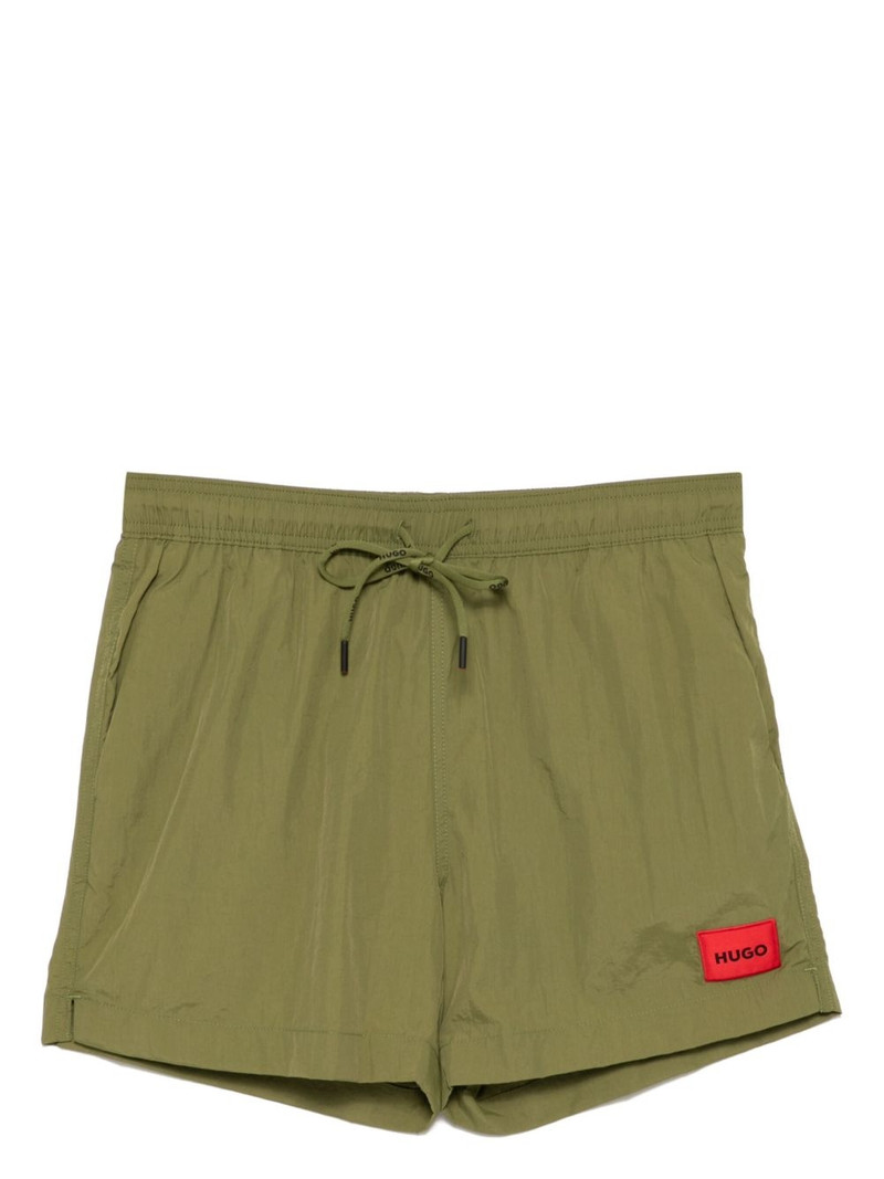 logo patch swim shorts 1