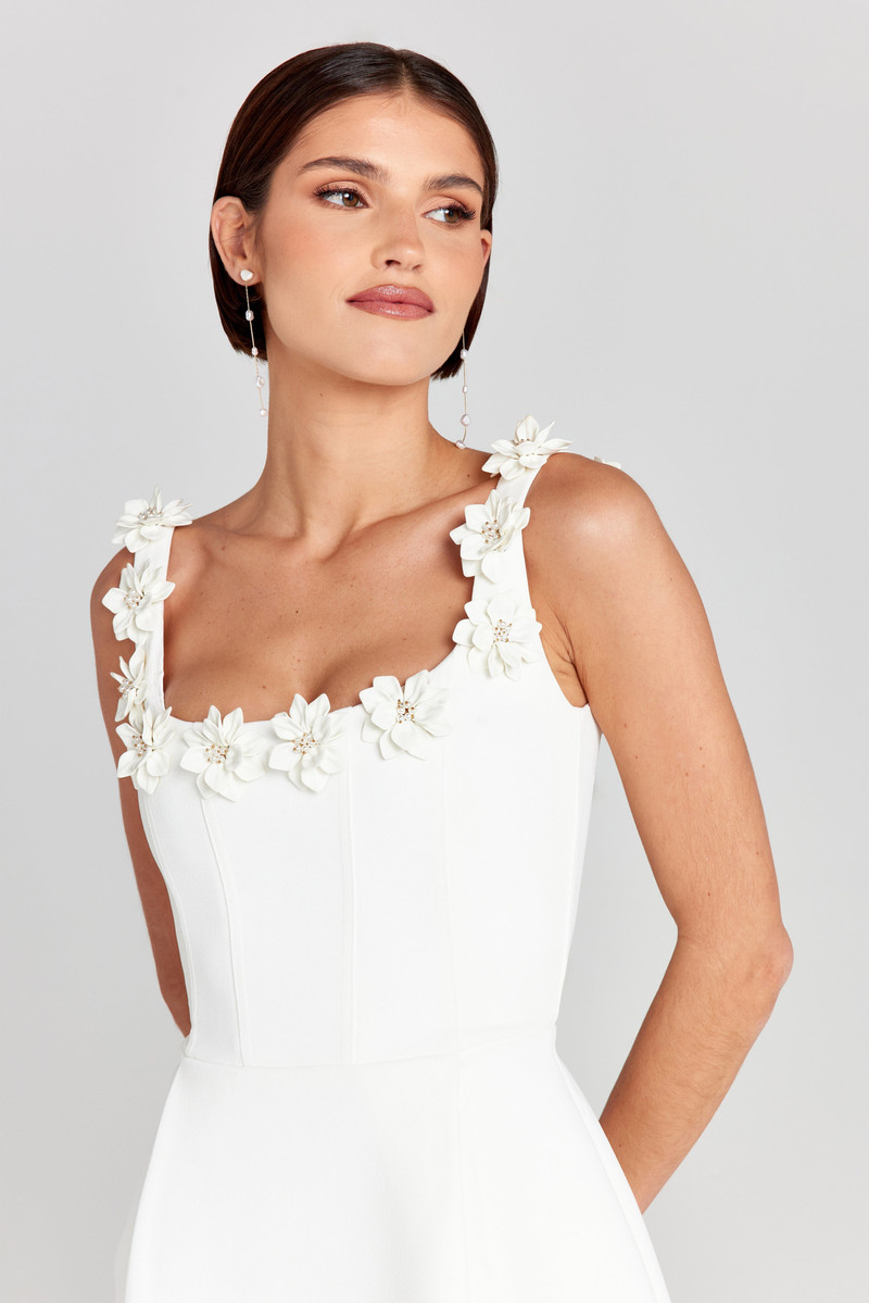 NADINE MERABI Cindy White Dress outlook