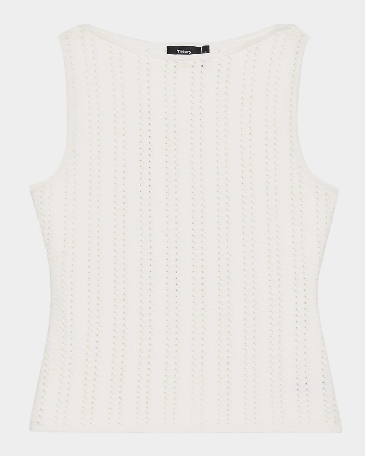 Textured Boat-Neck Top - 1