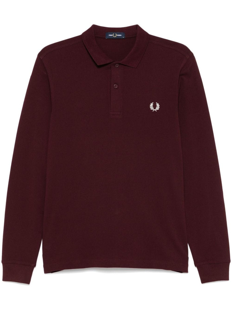 logo-embroidered polo shirt 1