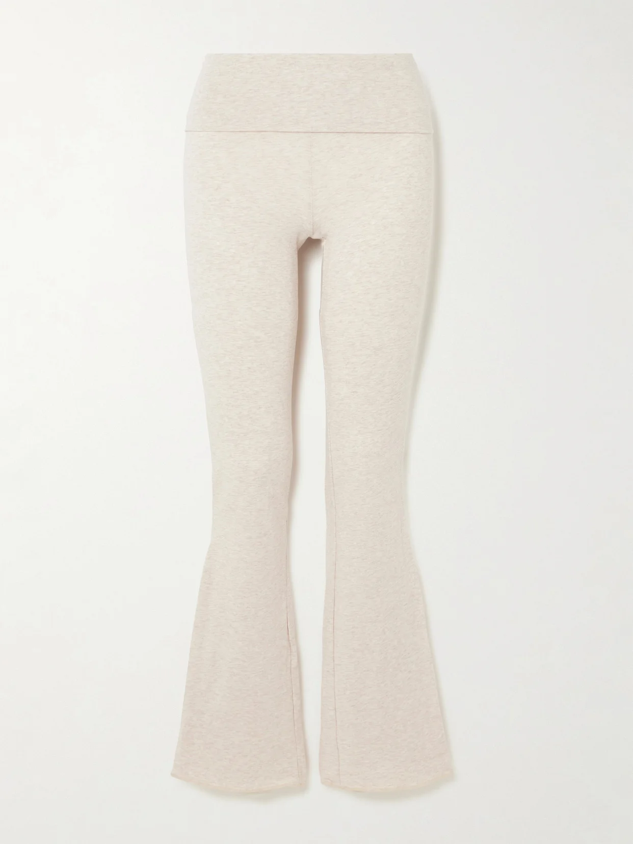 Stretch-cotton Jersey Foldover Pants - 1