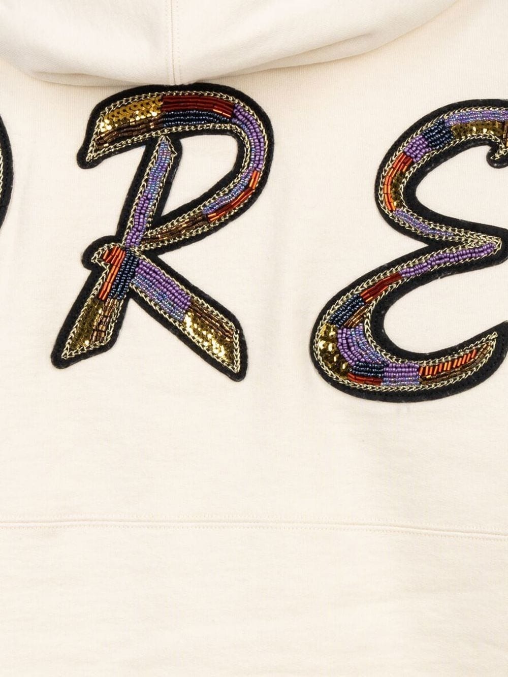 beaded logo hoodie - 2