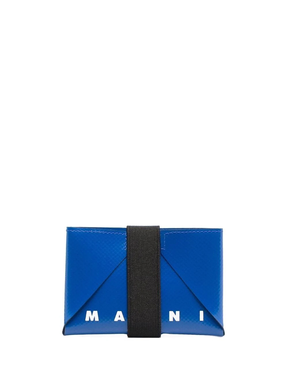 logo-print two-tone cardholder - 1