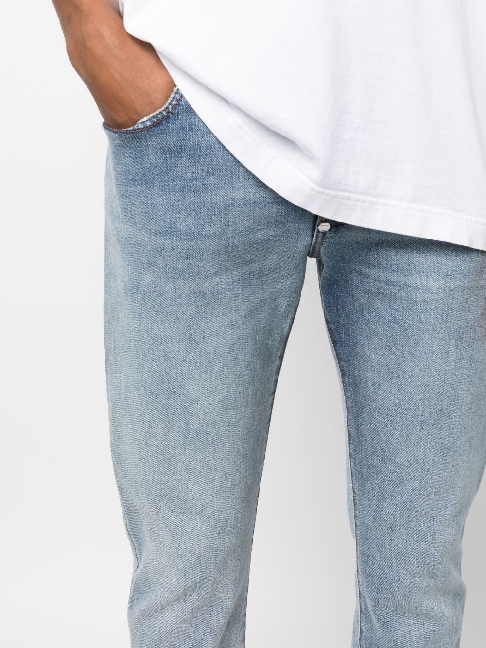 logo-plaque straight-cut jeans - 5