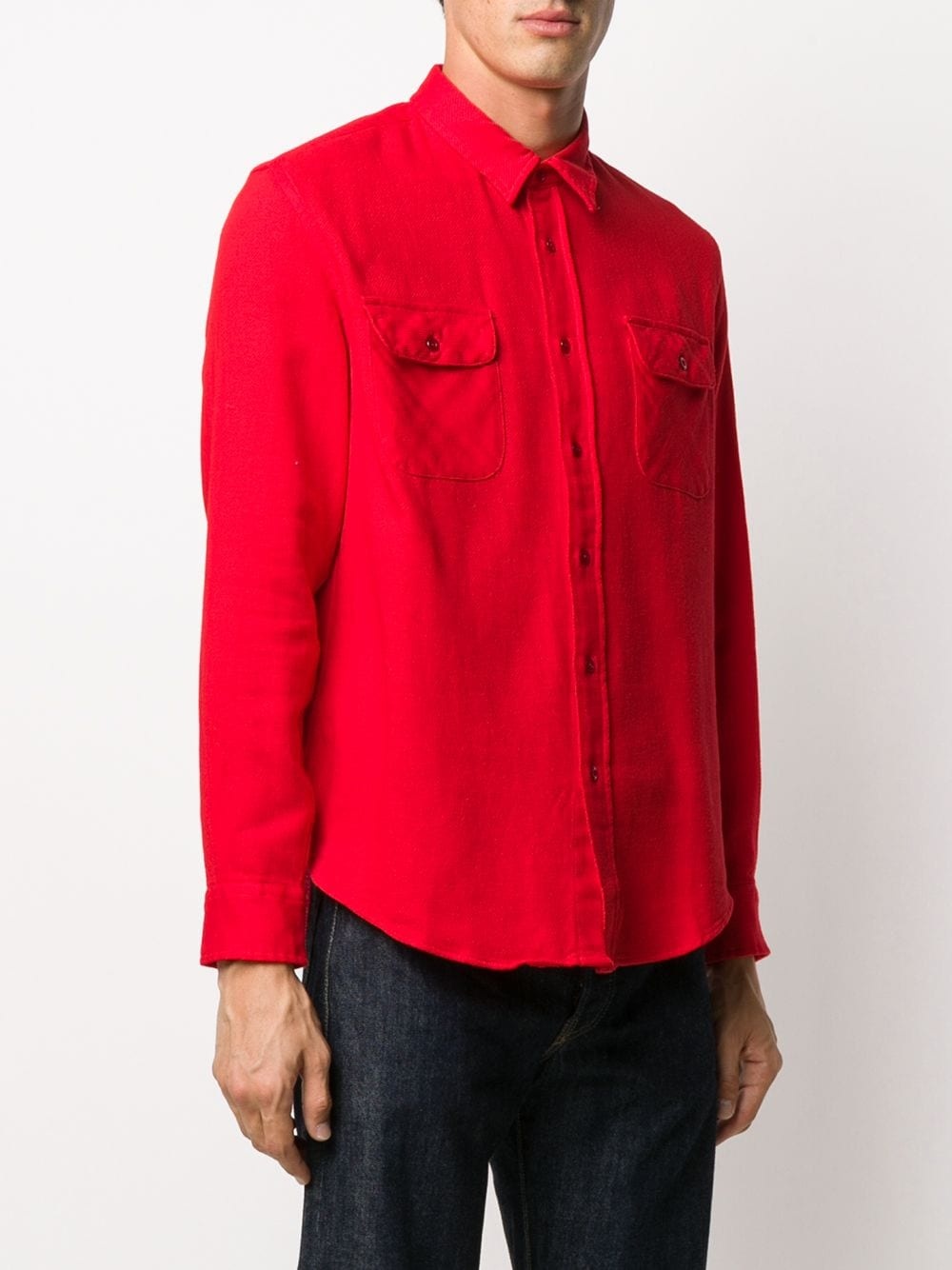 flap-pocket shirt - 3