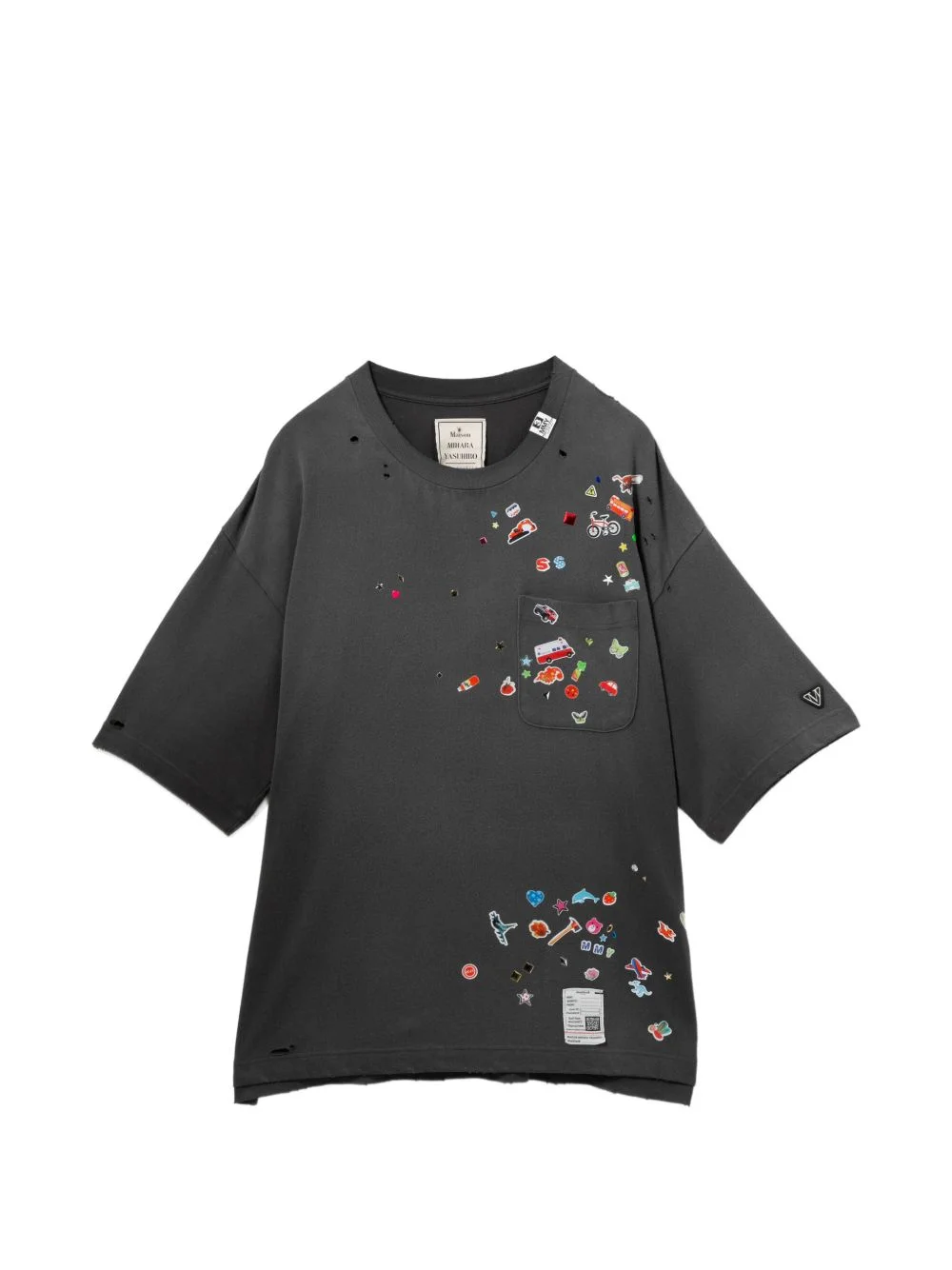 embellished graphic T-shirt - 1