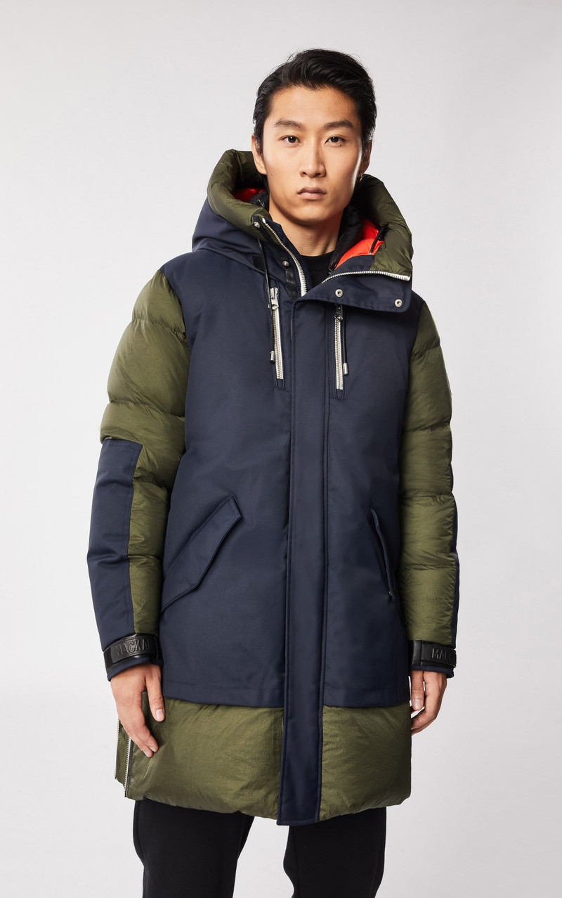 SIMON down coat with zippered side opening 4