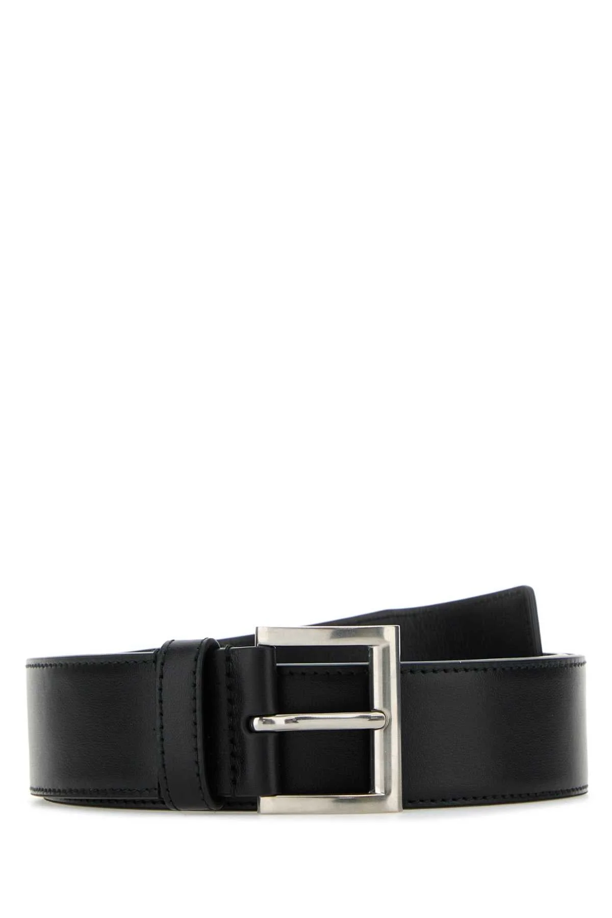Prada Women Black Leather Belt - 1