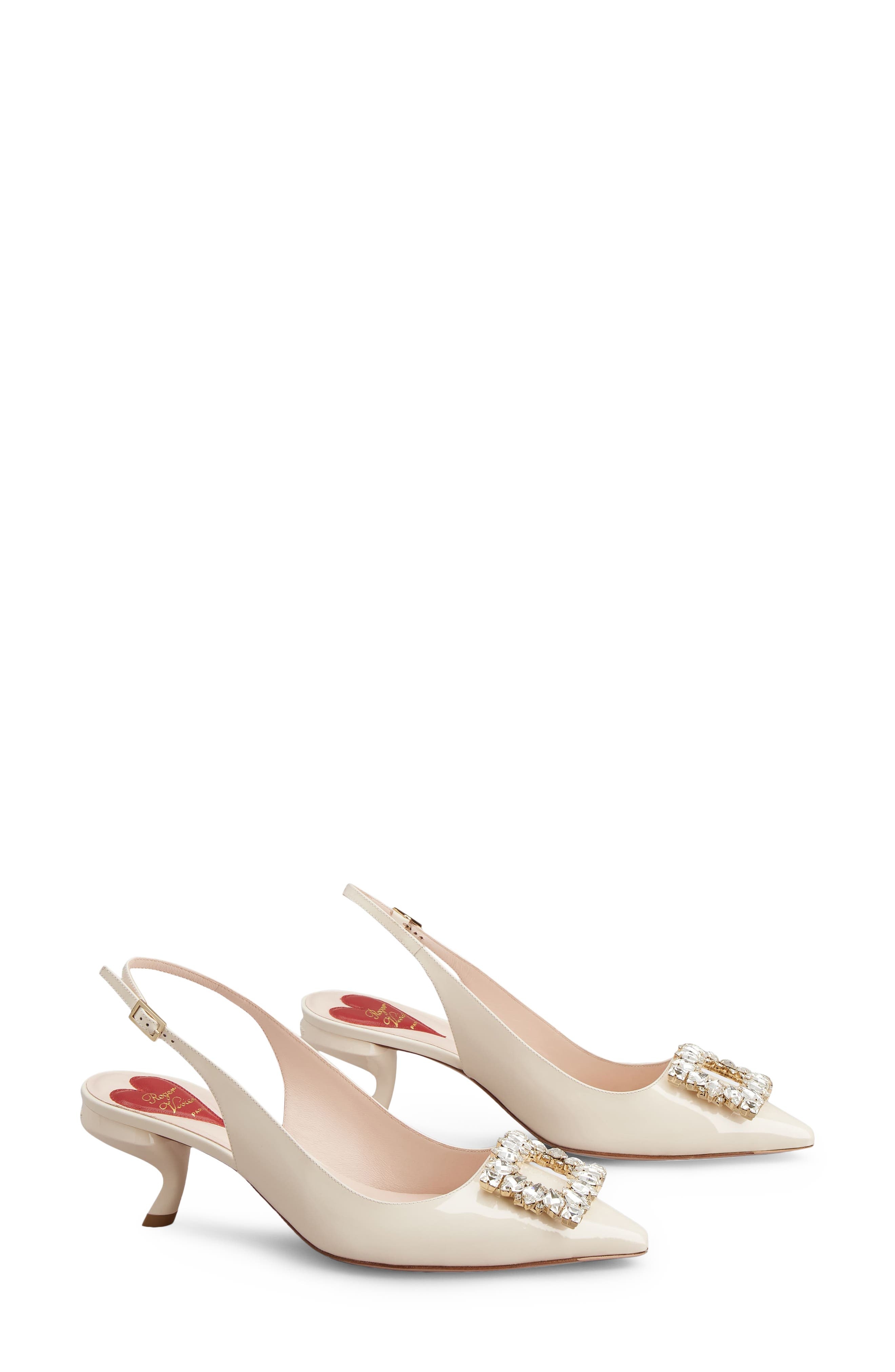 Roger Vivier Virgule Pointed Toe Slingback Pump in Cire at Nordstrom - 2
