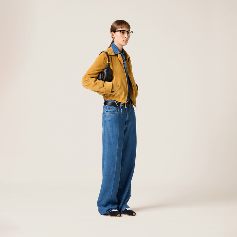 Miu Miu Five-pocket denim jeans outlook