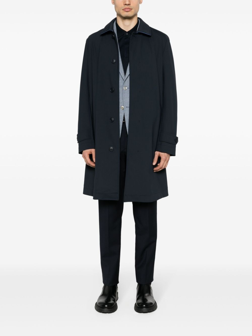 midi trench coat - 2