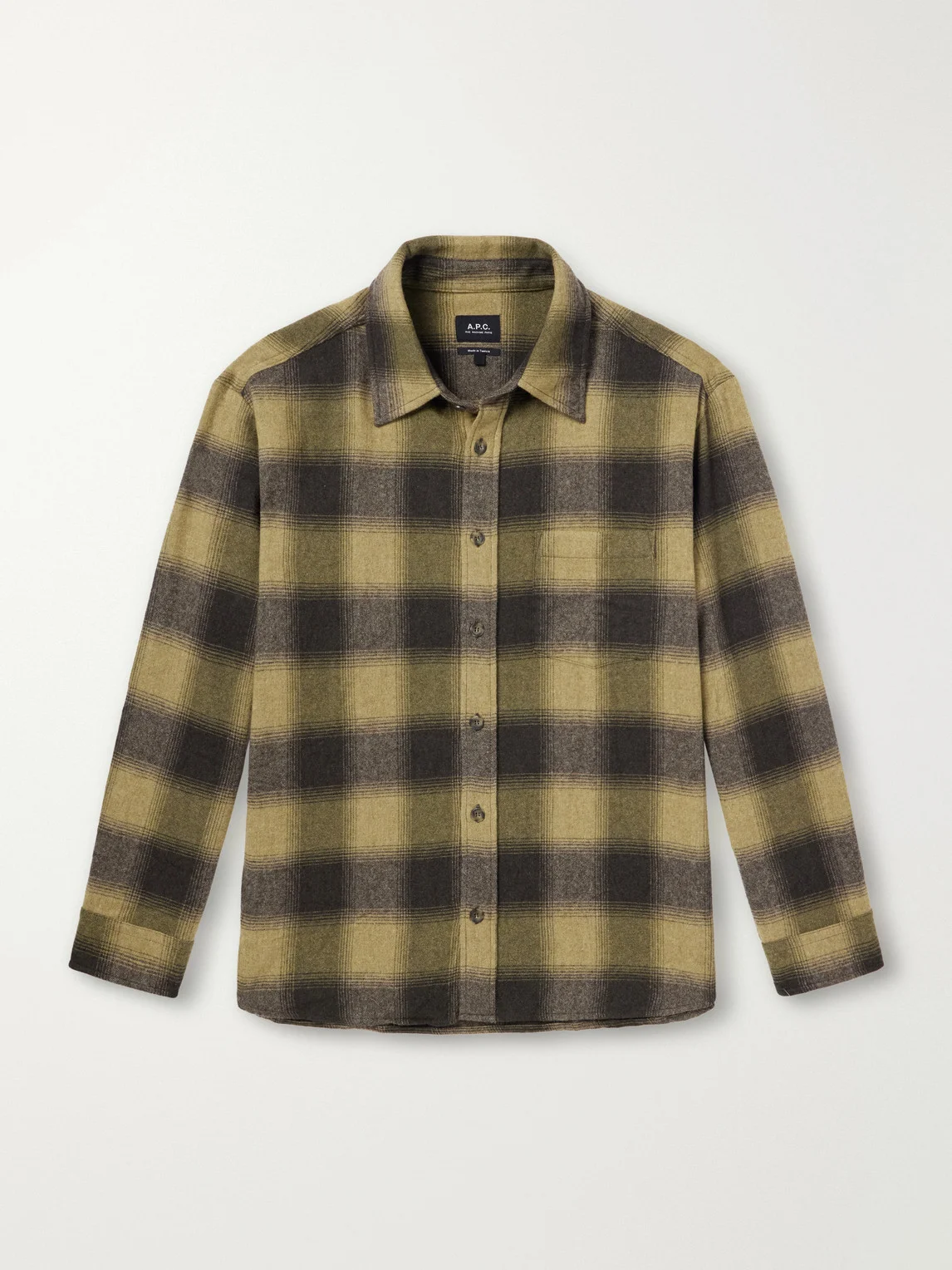 Malaury Checked Wool-Blend Flannel Shirt - 1