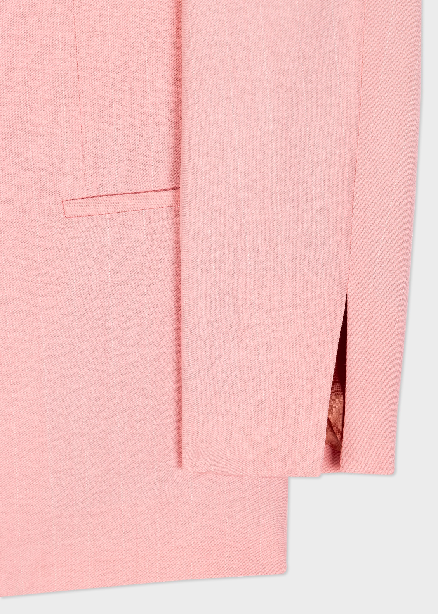 Women's Pink Pinstripe Blazer - 4