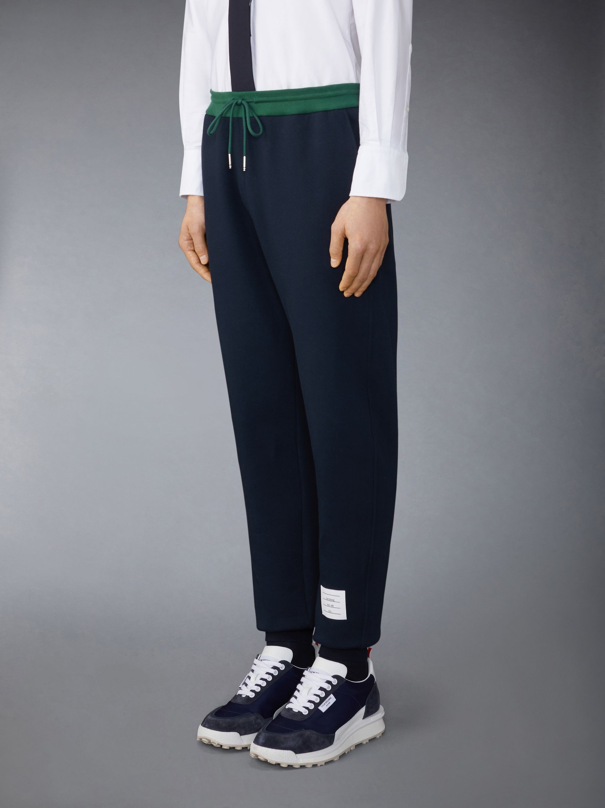Brushed Color Blocked Sweatpants - 6