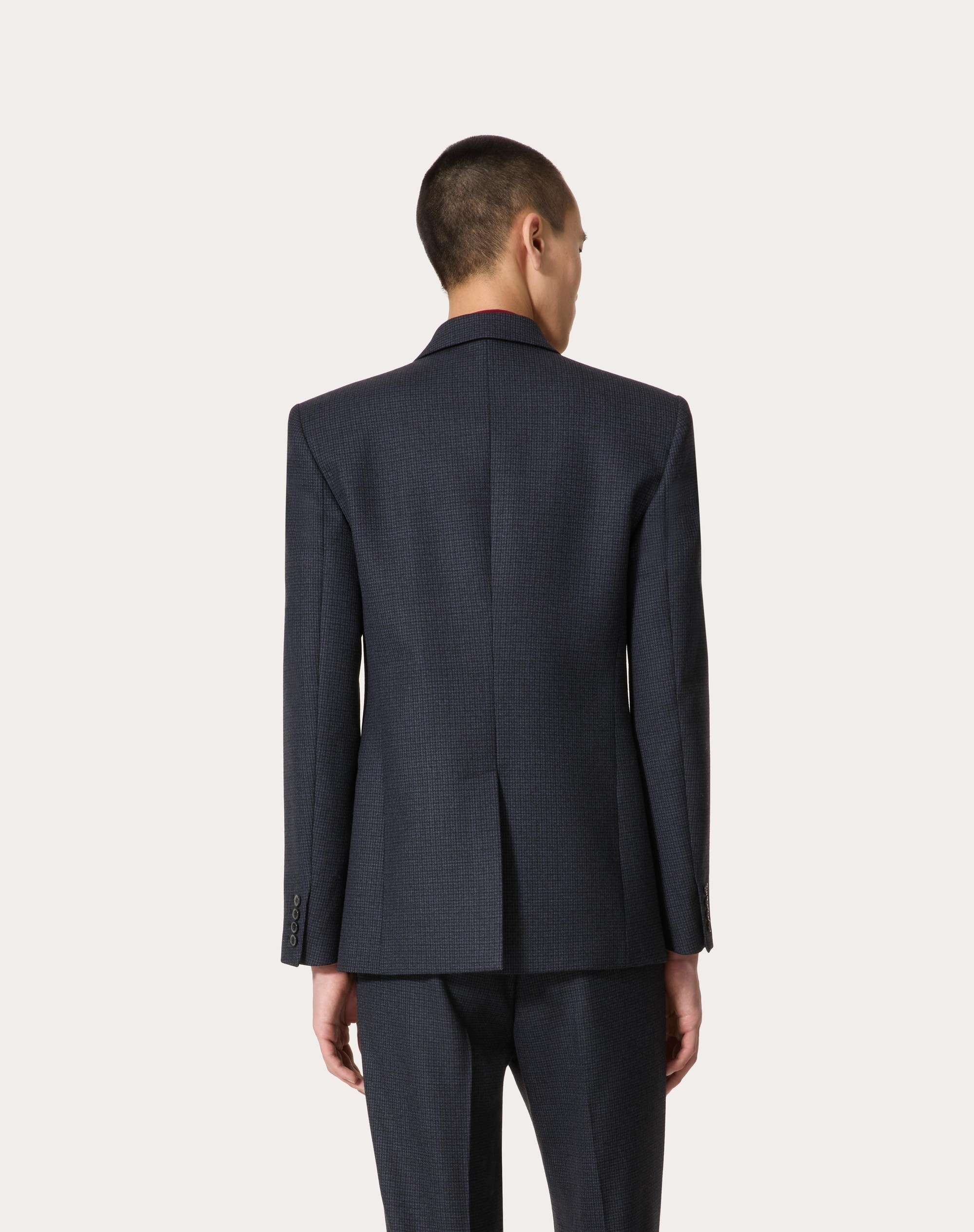 SINGLE-BREASTED WOOL JACKET - 4