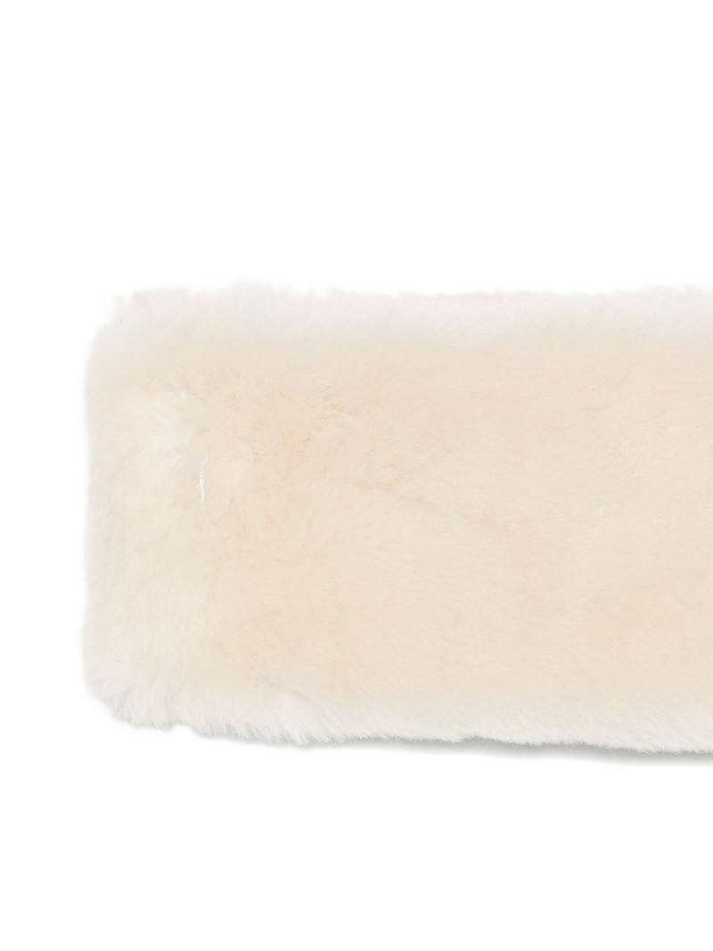 Totême shearling headband outlook