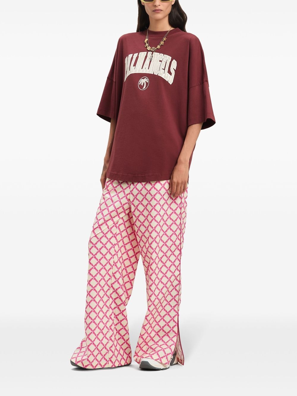 logo split trousers - 2