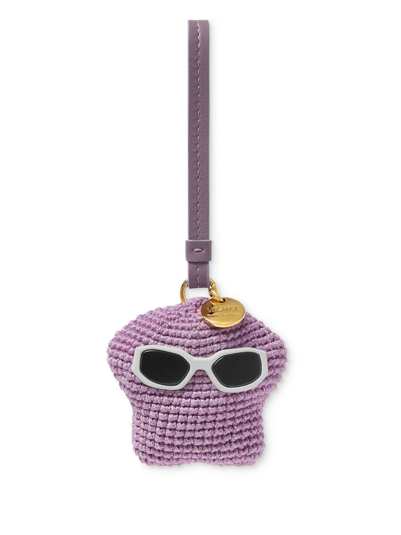 Medusa Fluffy crochet bag charm 1