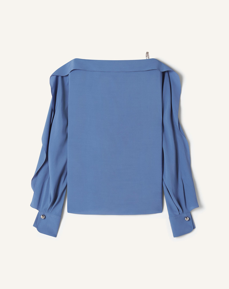 LONG-SLEEVED TOP IN CREPE DE CHINE 1