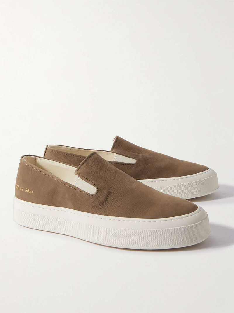 Nubuck Slip-On Sneakers 4