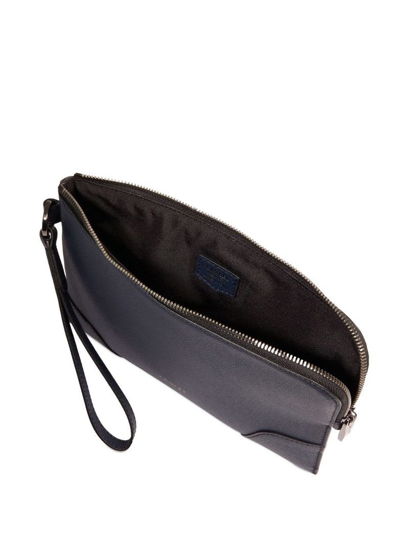zip-fastening leather clutch 4