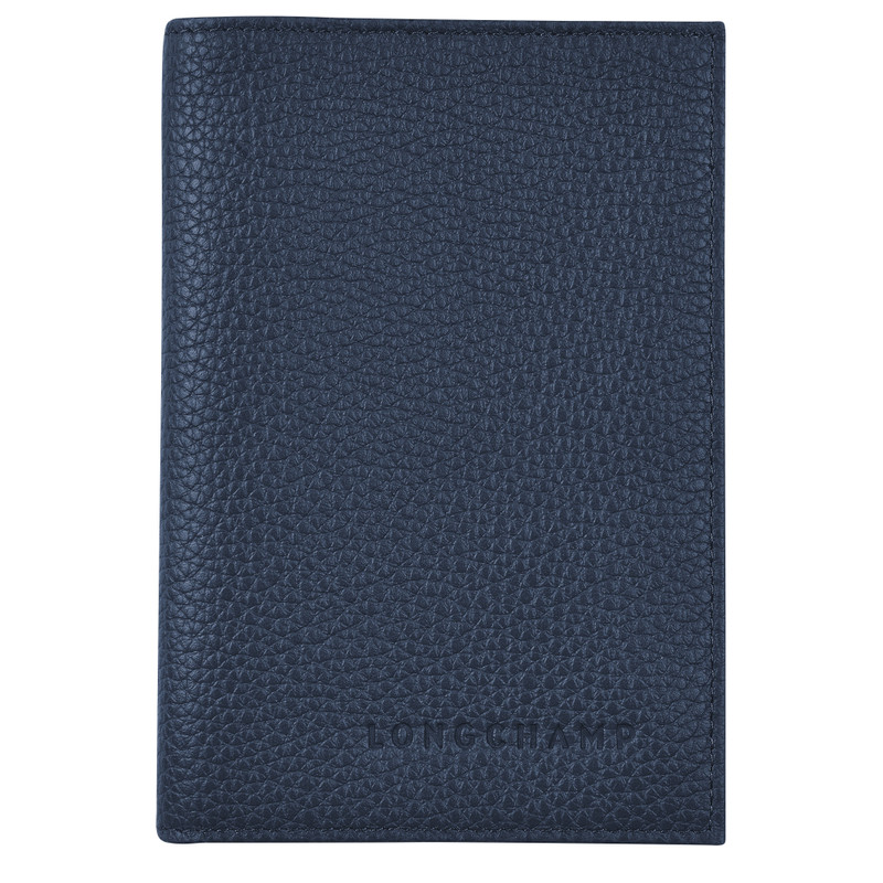 Le Foulonné Passport cover Navy - Leather 1