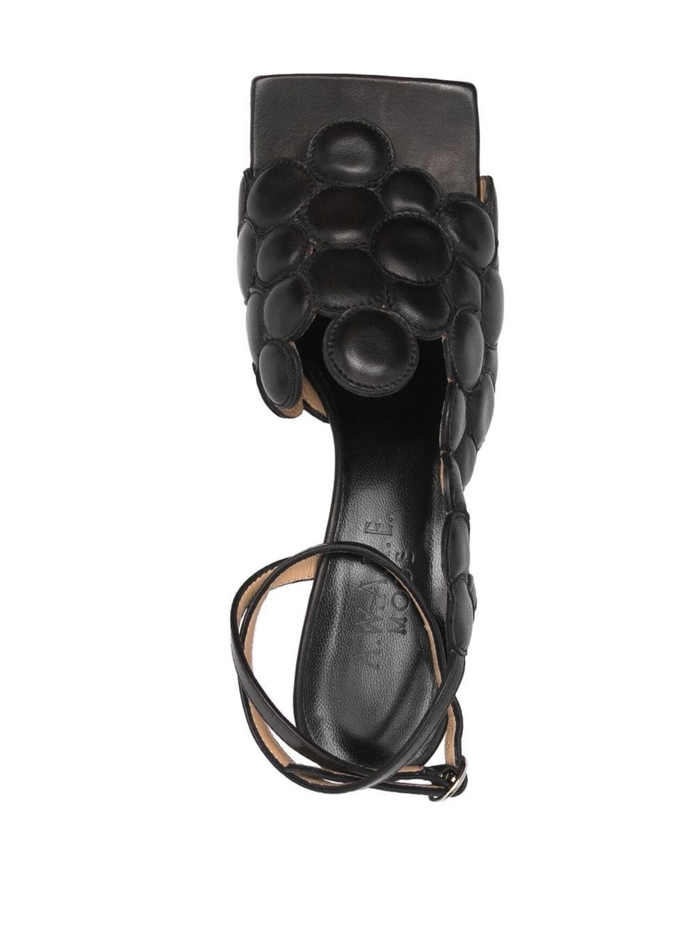 open-toe leather sandals - 4