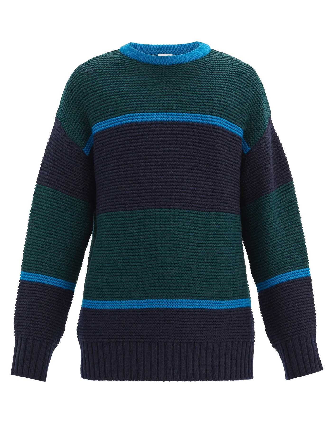 Striped wool sweater - 1