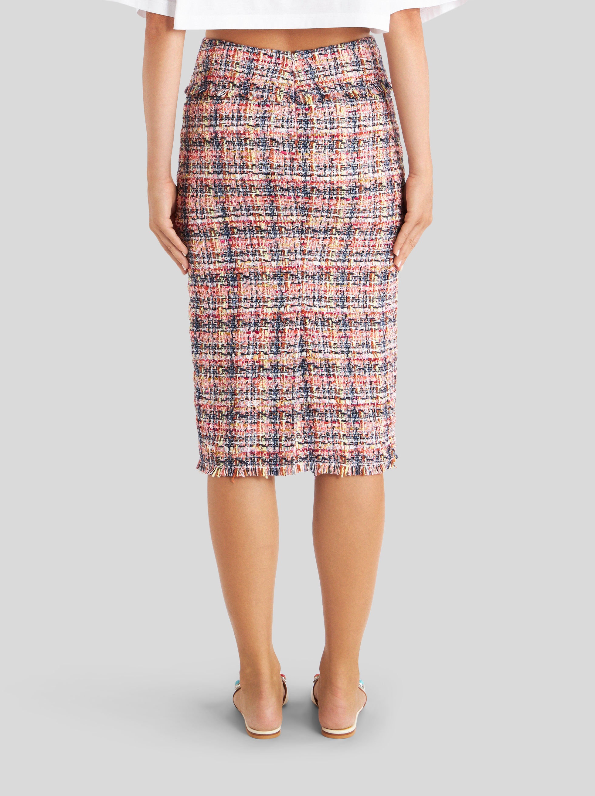 BOUCLÉ SHEATH SKIRT - 4