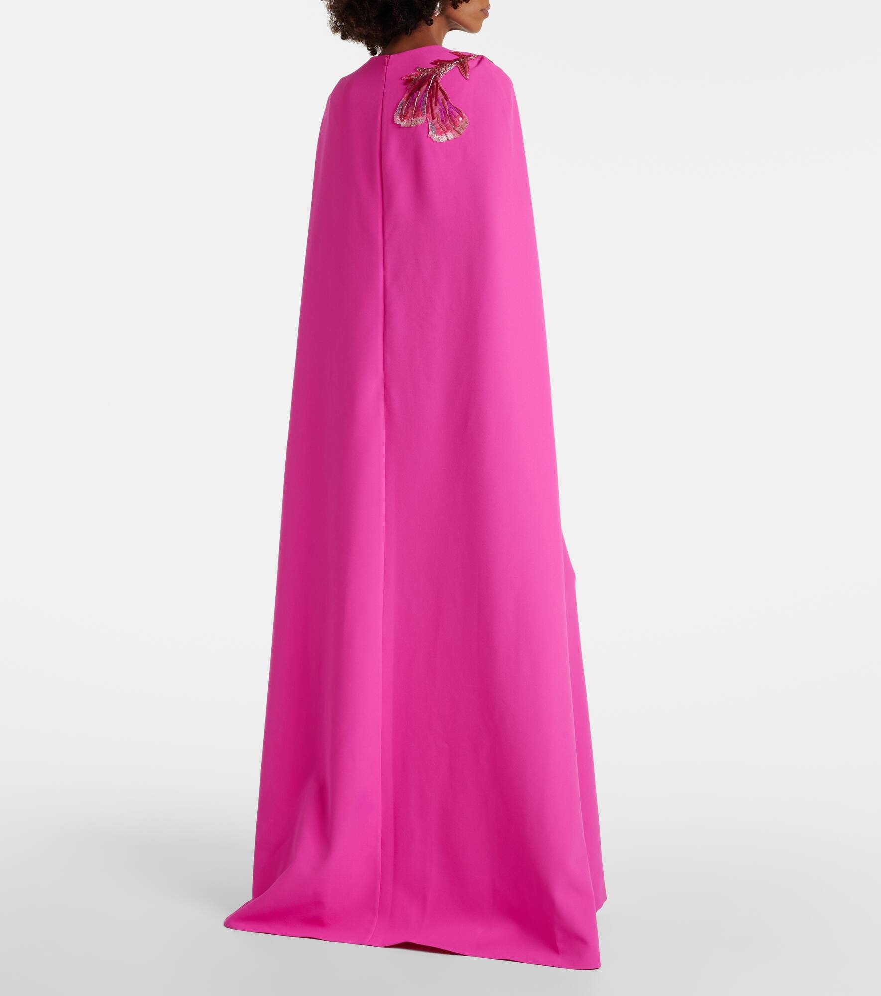 Mattia caped embellished gown - 3