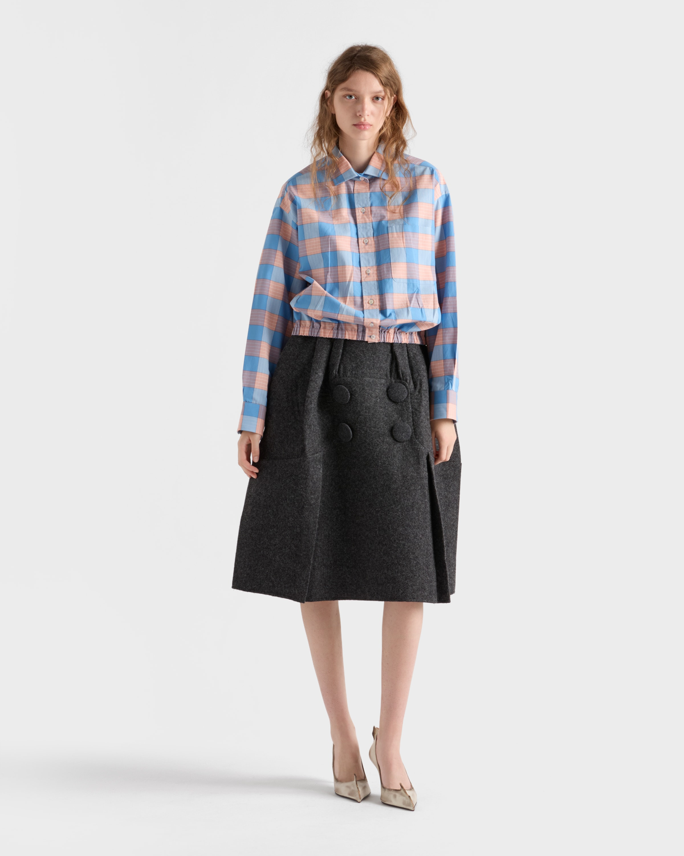 Checked poplin shirt - 2