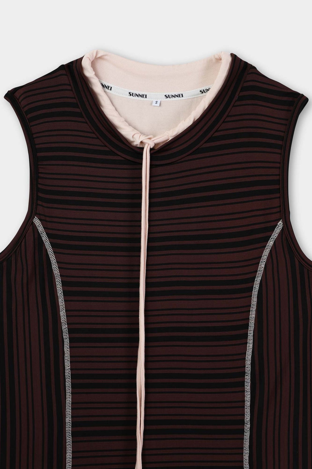 DOPPIO OVERLOCK TANK TOP/ black & brown - 4