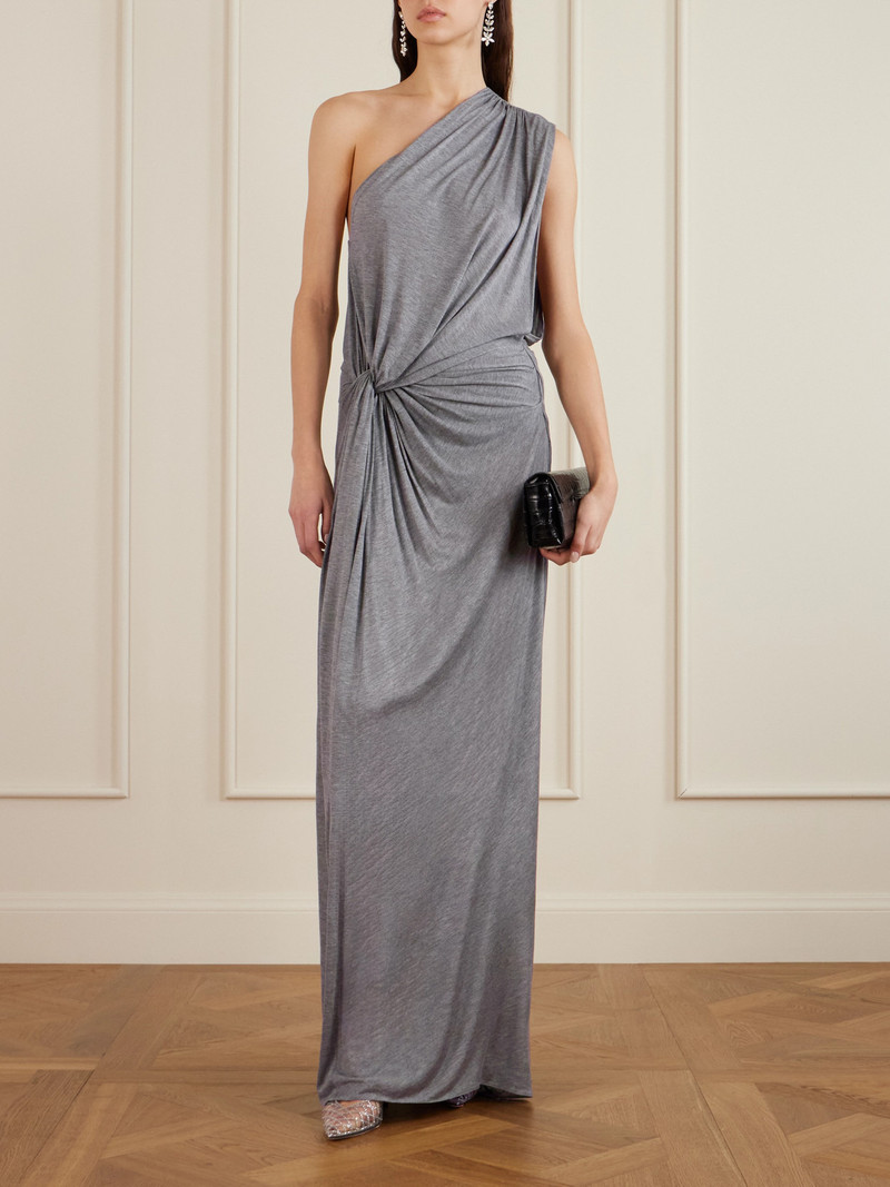 ALEX PERRY One-shoulder Twist-front Draped Jersey Gown outlook