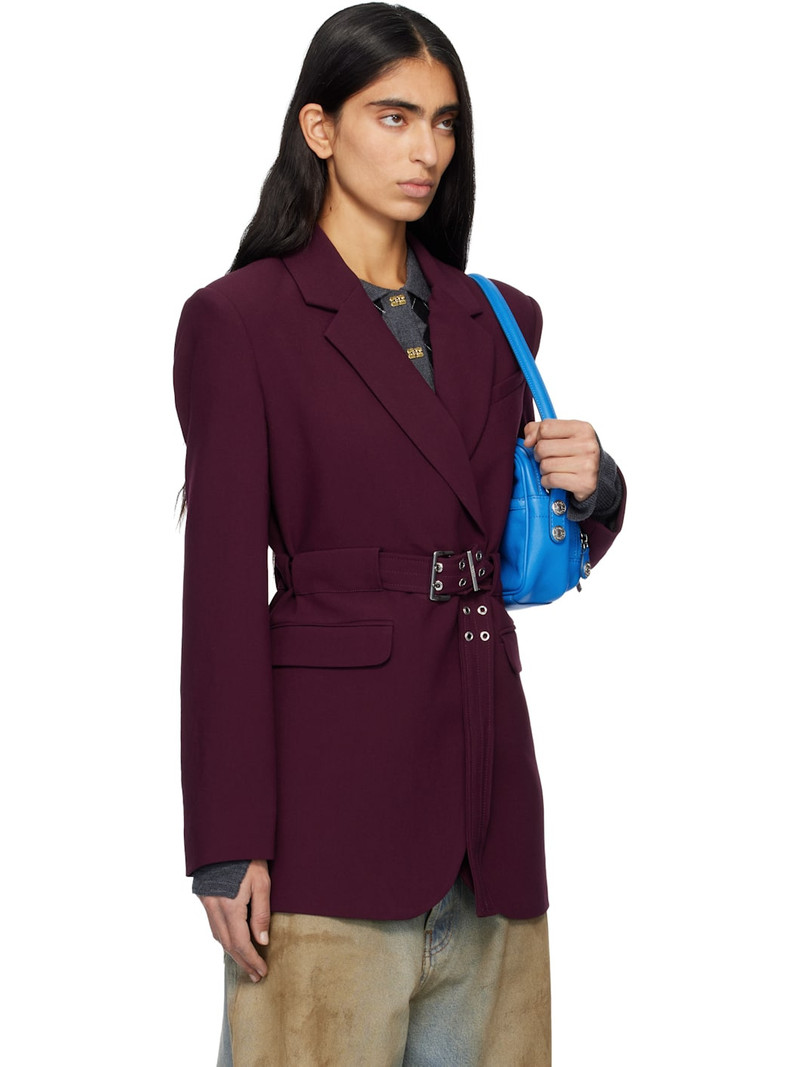 Burgundy Future Twill Suiting Blazer 2