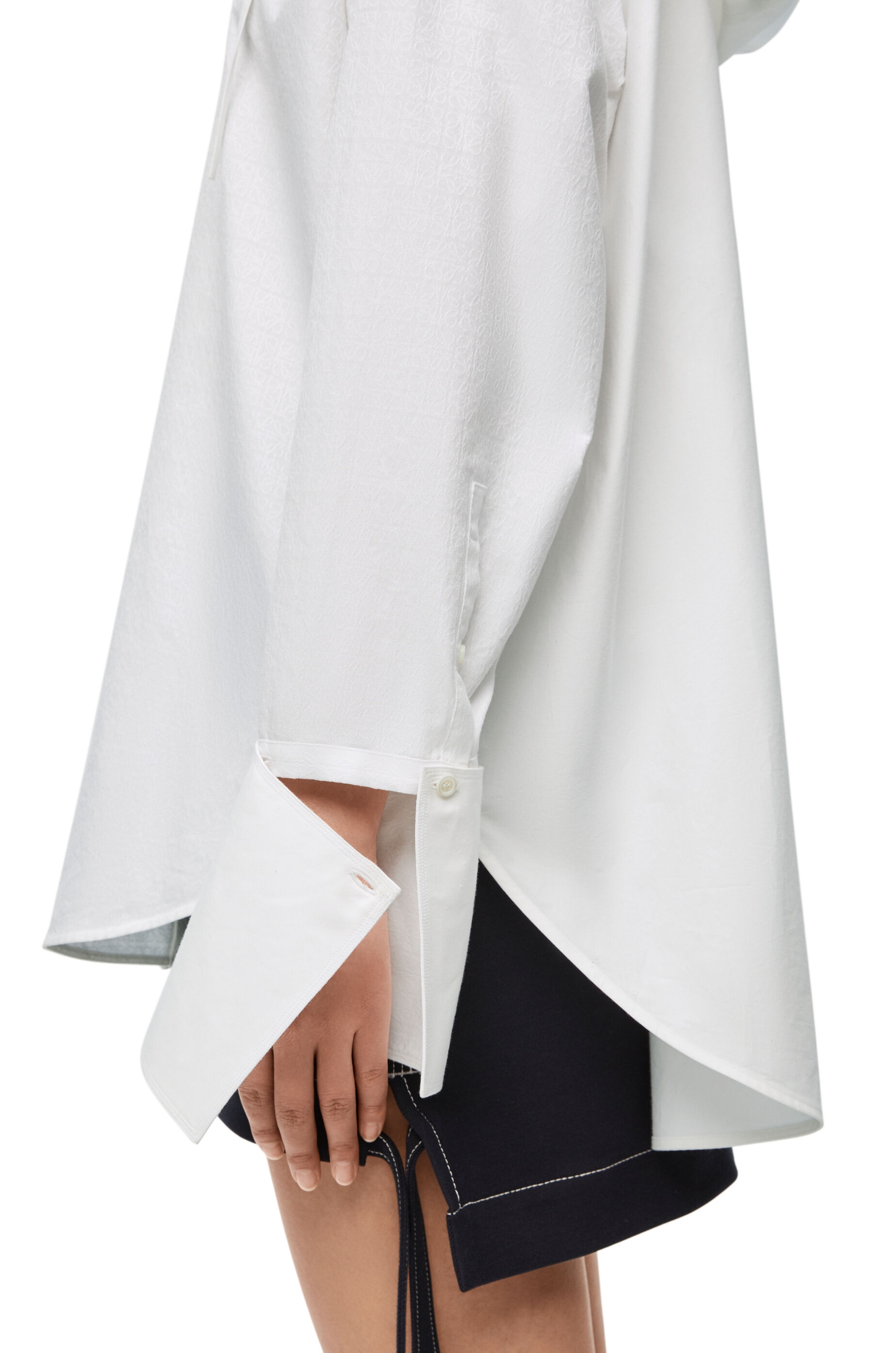 Hooded shirt in cotton - 5