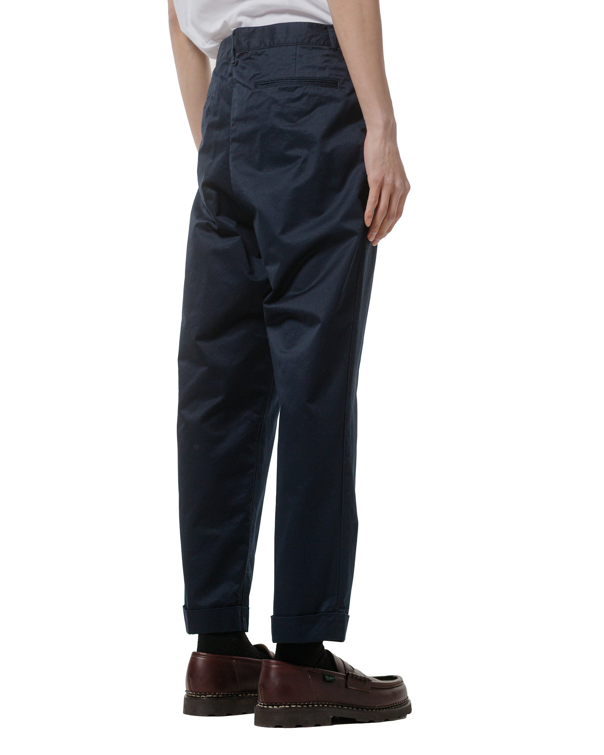 1Pleat 80/3 Twill Navy - 3