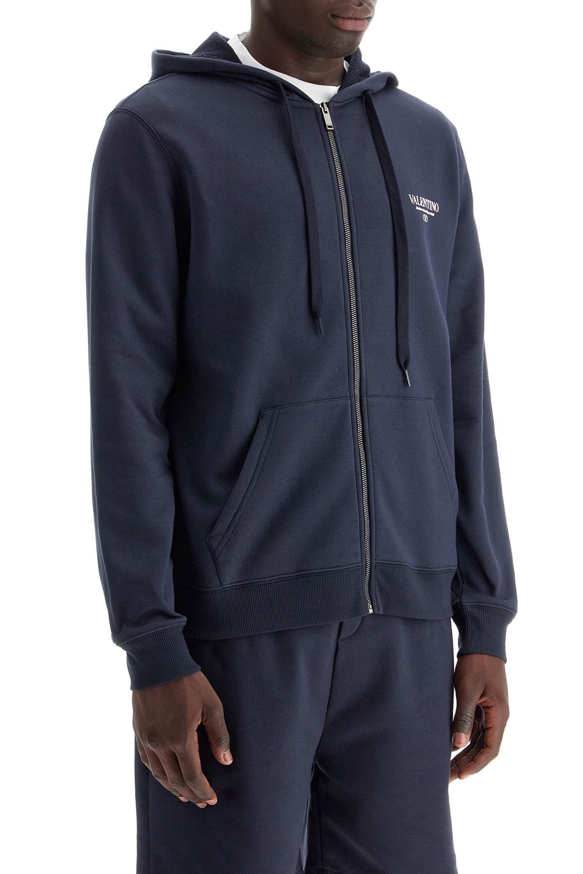 Valentino Garavani "Full Zip Sweatshirt With Logo Print Men - 2