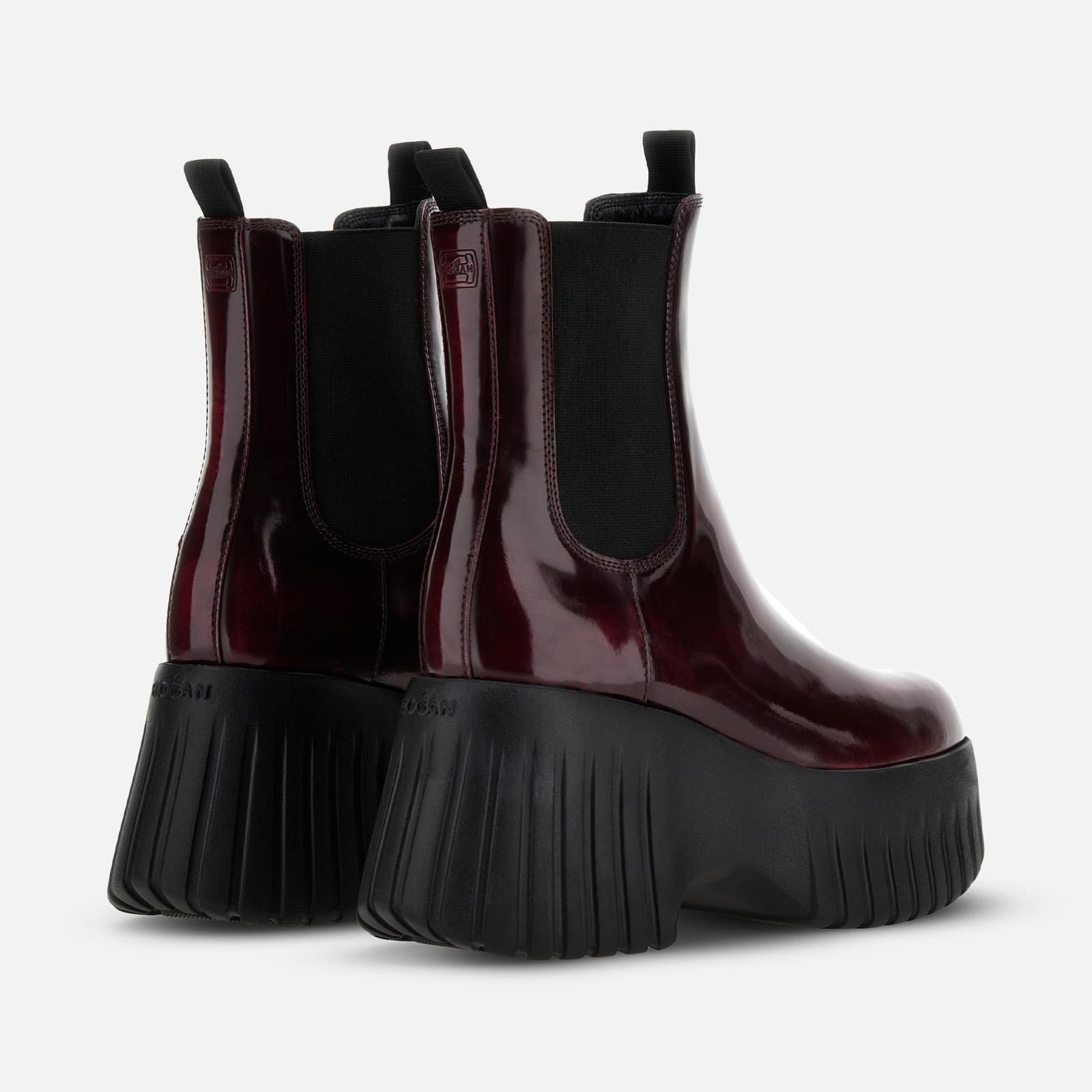 Chelsea Boots Hogan H-Stripes Burgundy - 3