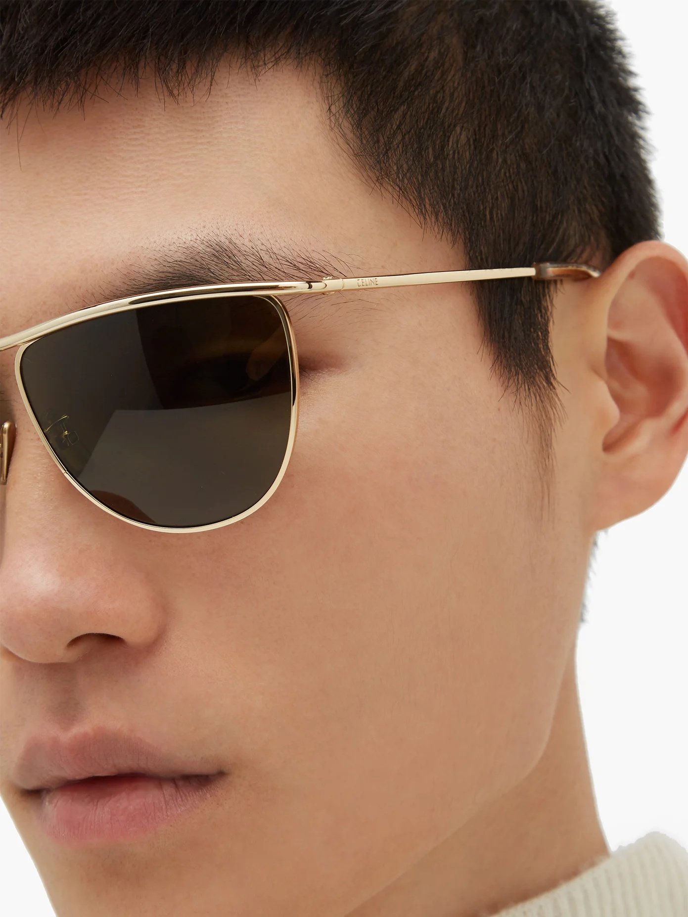 D-frame metal sunglasses - 3