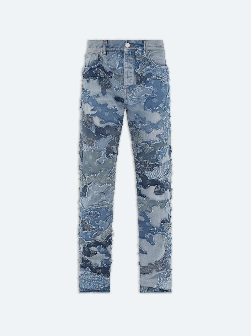 PATCHWORK CAMO STRAIGHT JEAN 1