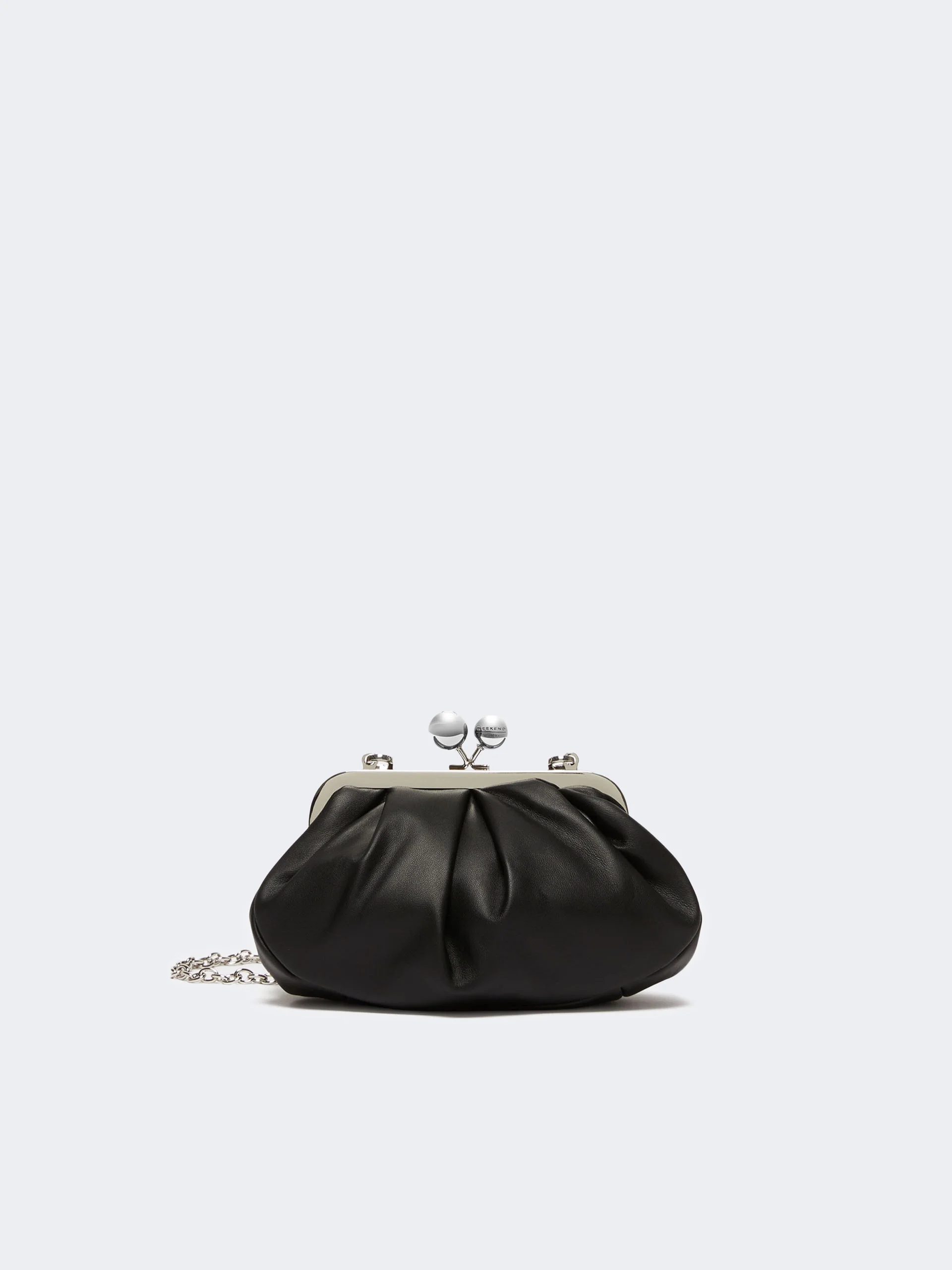 PRATI Small sheepskin Pasticcino Bag - BLACK - 1