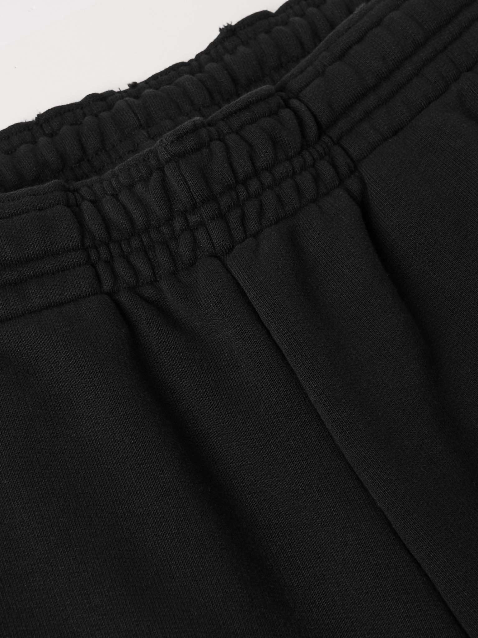 Straight-Leg Distressed Cotton-Blend Jersey Sweatpants - 3