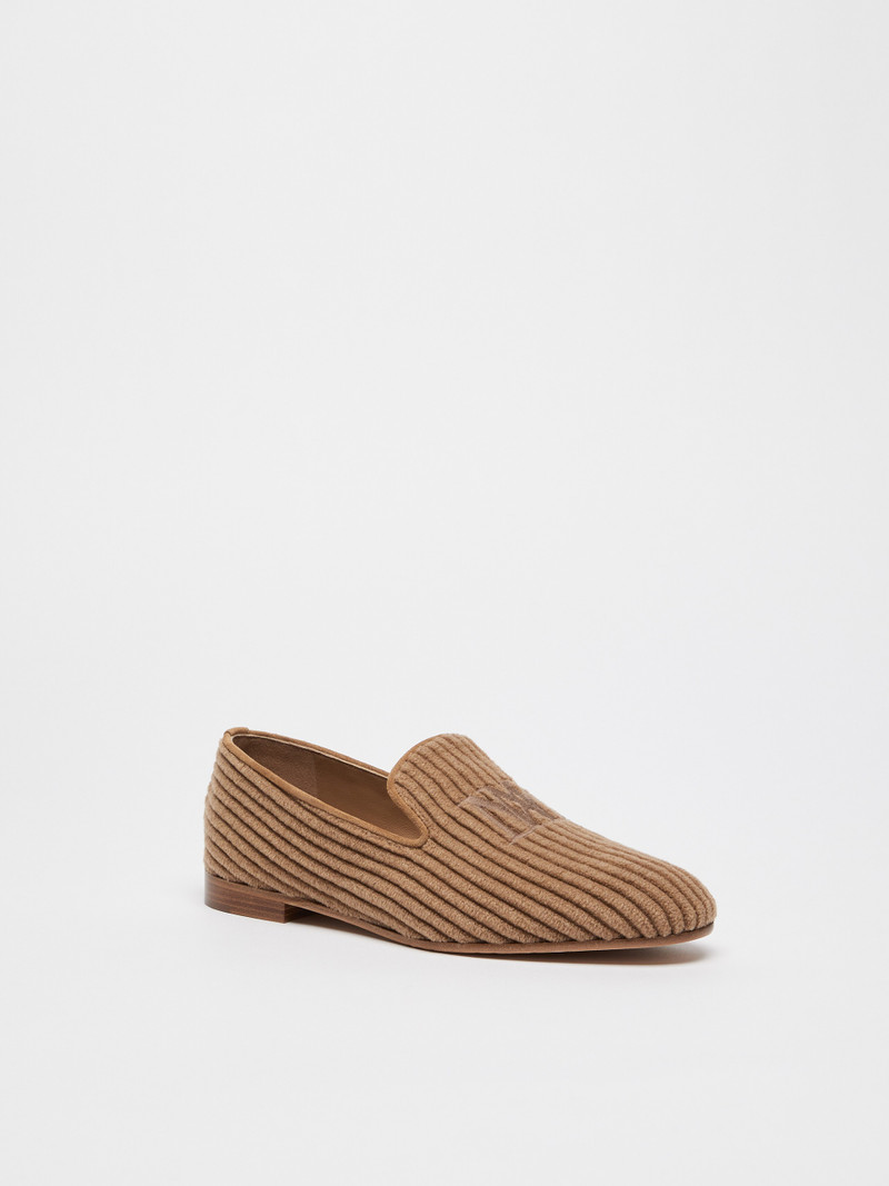 Max Mara VELVETMOC Corduroy slippers outlook