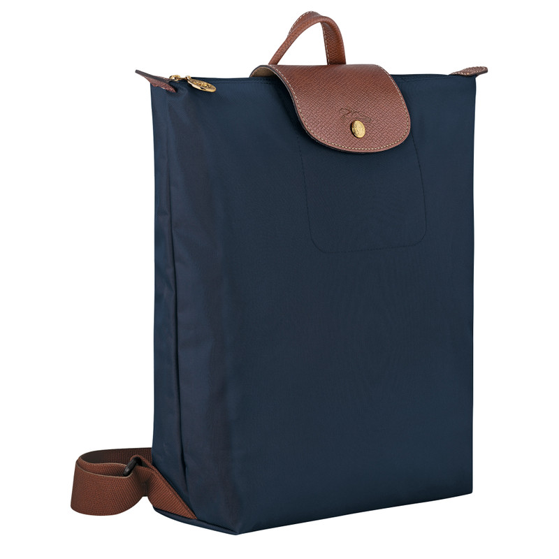 Longchamp Le Pliage Original M Backpack Navy - Canvas outlook