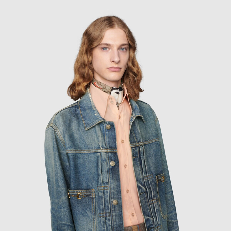 'Gucci Centum' print scarf 3