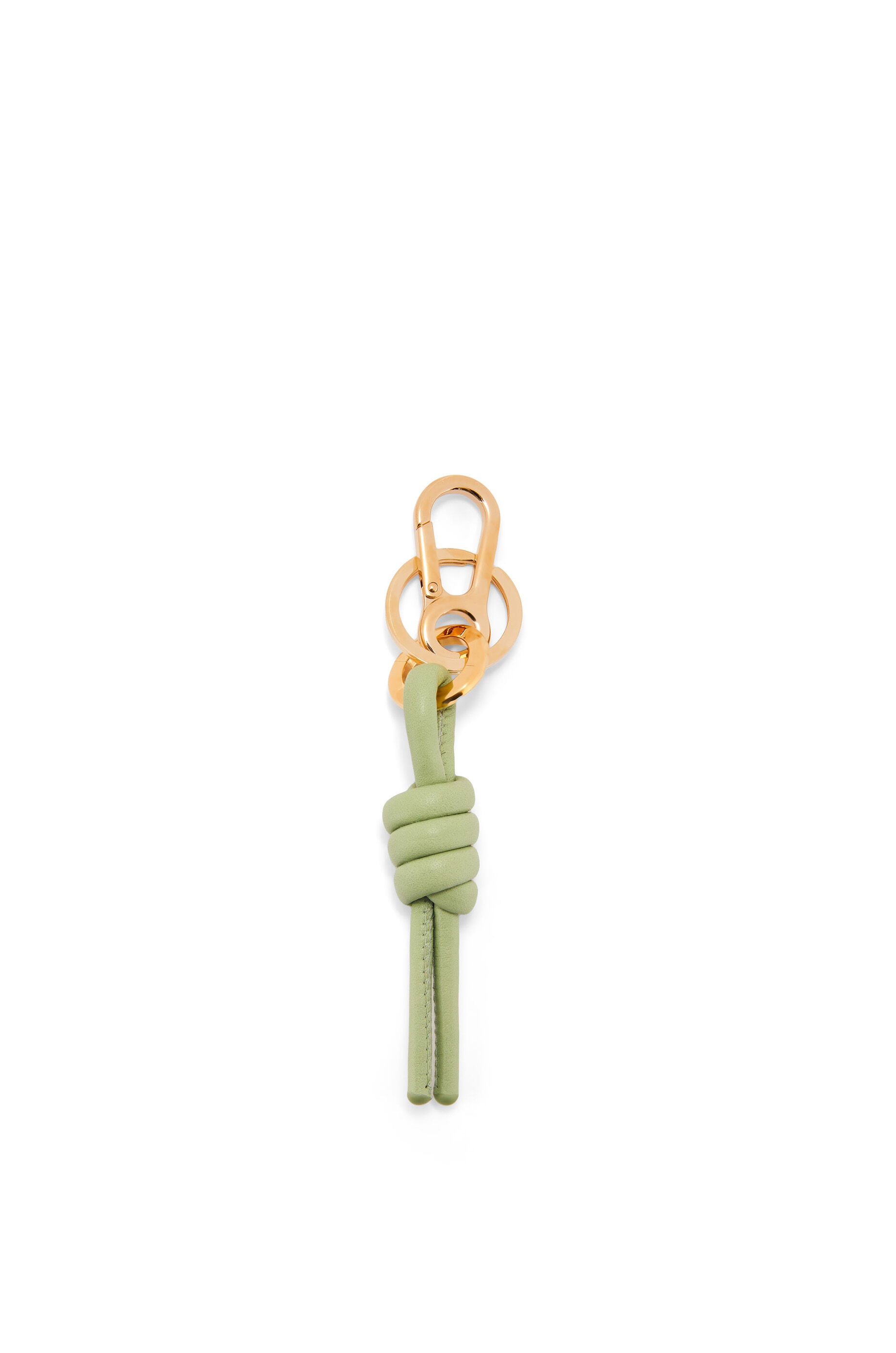 Knot charm in classic calfskin and brass - 2