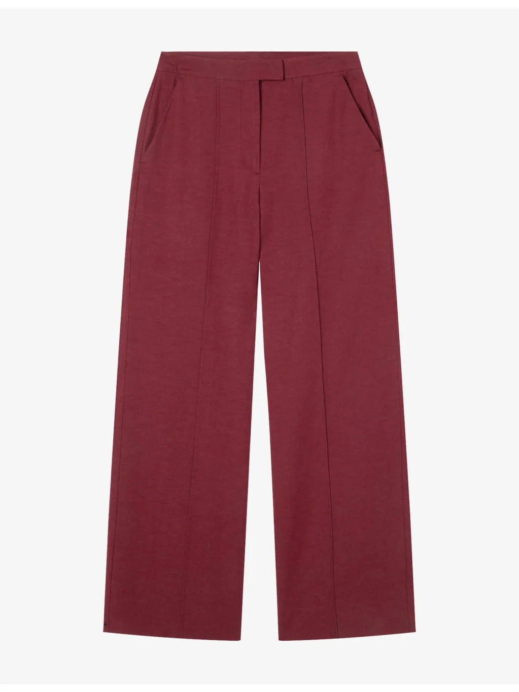Straight Regular-Fit Cotton and Linen-Blend Trousers - 1