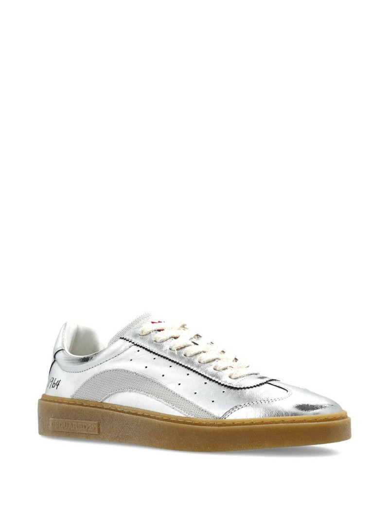 DSQUARED2 Rider metallic leather sneakers outlook